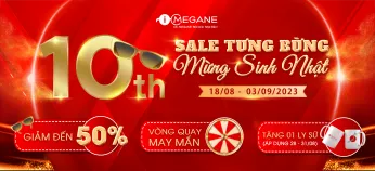 SALE TƯNG BỪNG - MỪNG SINH NHẬT 10 NĂM MẮT KÍNH NHẬT BẢN I-MEGANE